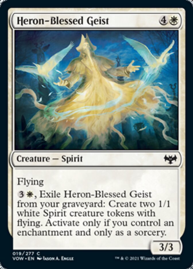 Heron-Blessed Geist [Innistrad: Crimson Vow] Foil