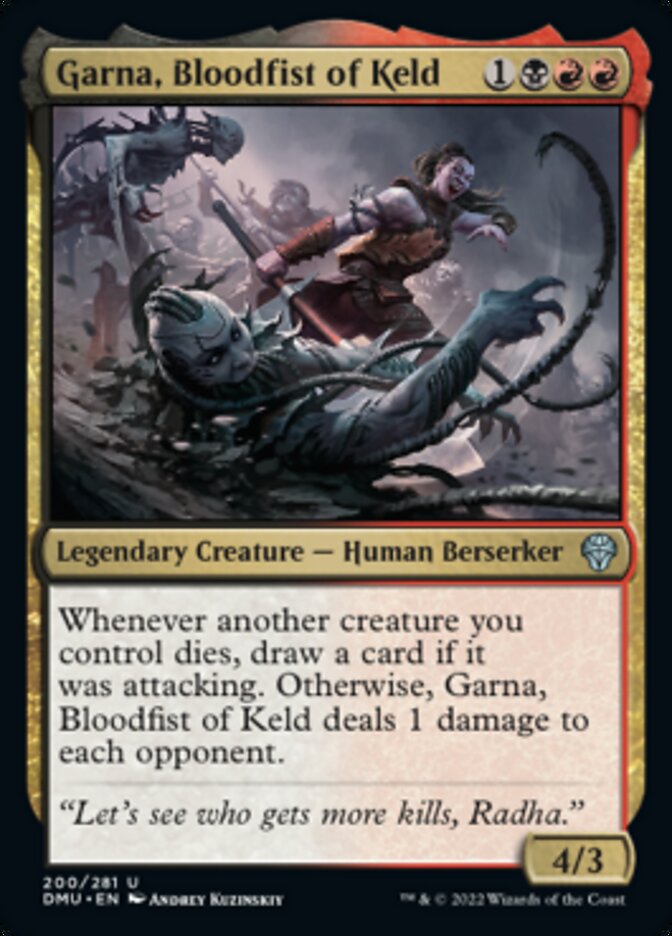Garna, Bloodfist of Keld [Dominaria United] Foil