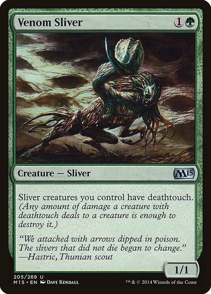 Venom Sliver [Magic 2015] Foil