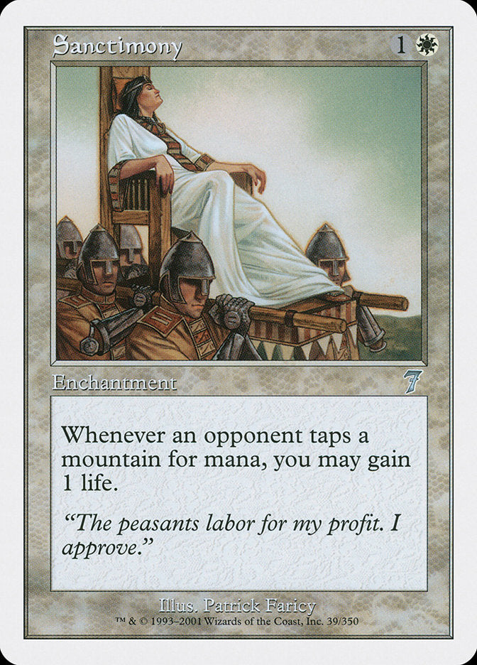 Sanctimony [Seventh Edition] Foil