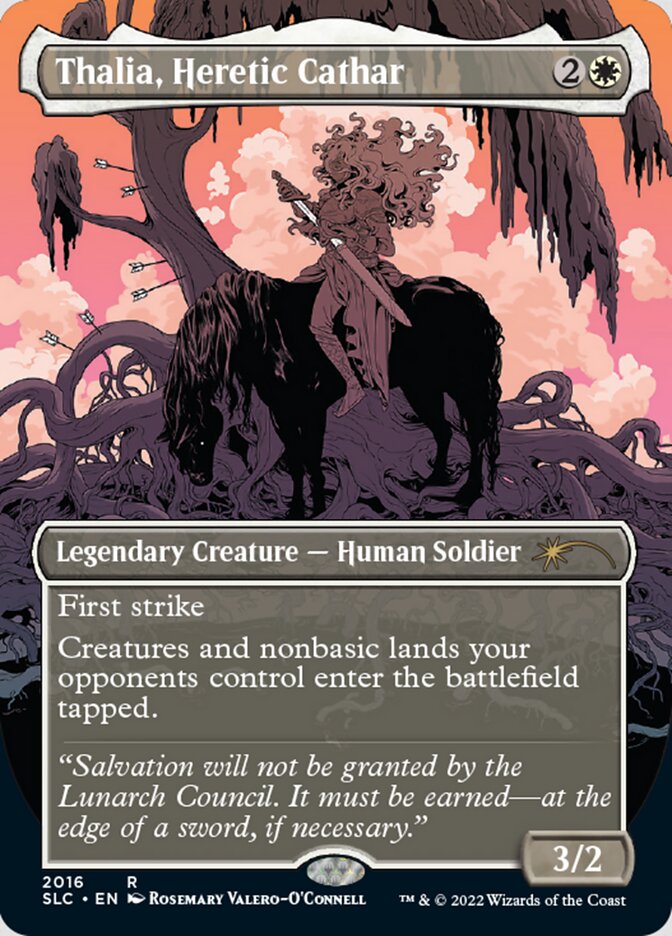 Thalia, Heretic Cathar (Borderless) [Secret Lair 30th Anniversary Countdown Kit] Foil