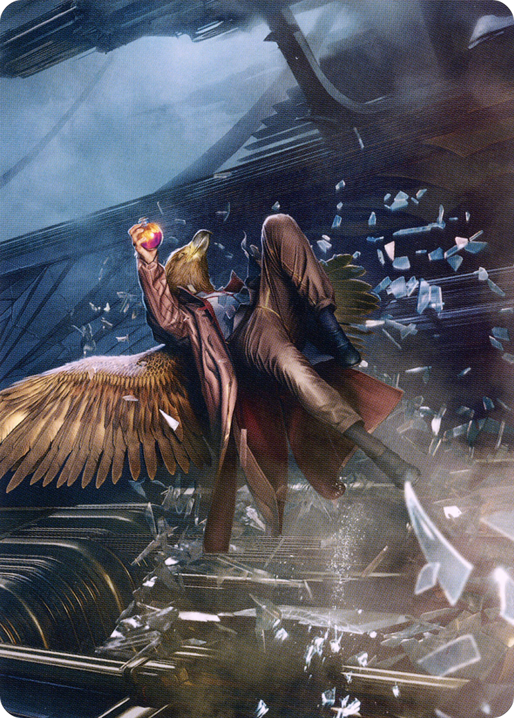 Skyway Robber // Skyway Robber  [New Capenna Art Series] (Borderless) Foil