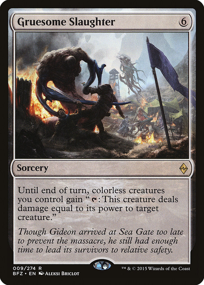 Gruesome Slaughter [Battle for Zendikar] Foil