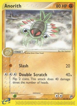 Anorith (28/100) [EX: Sandstorm] Reverse Holofoil