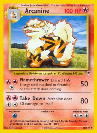 Arcanine (36/110) [Legendary Collection] Reverse Holofoil