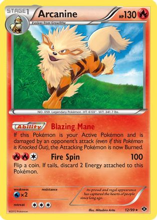 Arcanine (12/99) [Black & White: Next Destinies] Reverse Holofoil