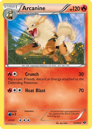 Arcanine (13/99) [Black & White: Next Destinies] Reverse Holofoil