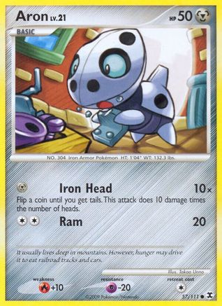 Aron (57/111) [Platinum: Rising Rivals] Reverse Holofoil