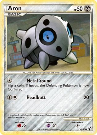 Aron (42/90) [HeartGold & SoulSilver: Undaunted] Reverse Holofoil