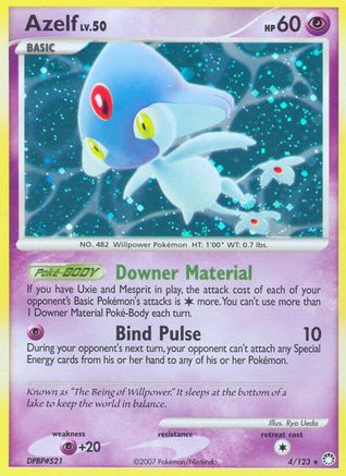 Azelf (4/123) [Diamond & Pearl: Mysterious Treasures] Reverse Holofoil
