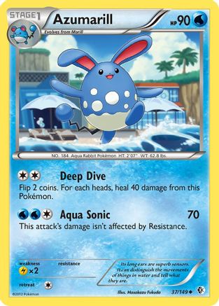 Azumarill (37/149) [Black & White: Boundaries Crossed] Reverse Holofoil