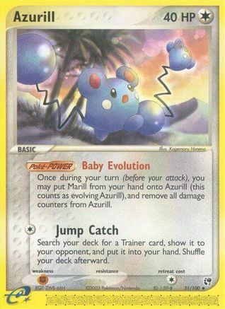Azurill (31/100) [EX: Sandstorm] Reverse Holofoil