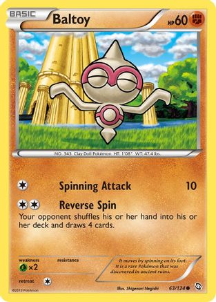 Baltoy (63/124) [Black & White: Dragons Exalted] Reverse Holofoil