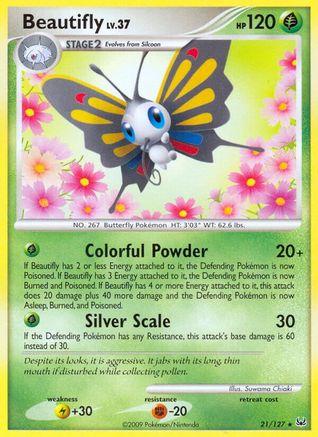 Beautifly (21/127) [Platinum: Base Set] Reverse Holofoil