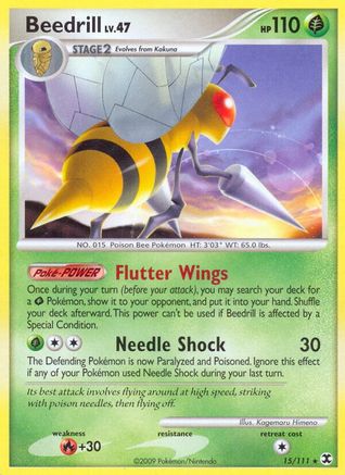 Beedrill (15/111) [Platinum: Rising Rivals] Reverse Holofoil