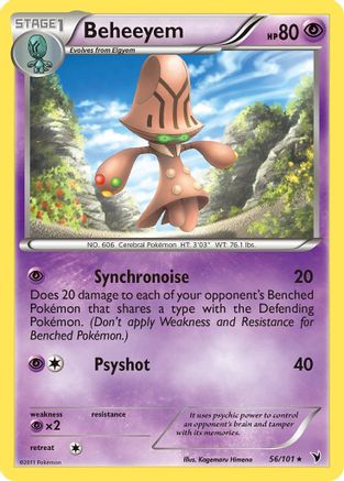 Beheeyem (56/101) [Black & White: Noble Victories] Reverse Holofoil
