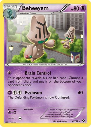 Beheeyem (62/99) [Black & White: Next Destinies] Reverse Holofoil
