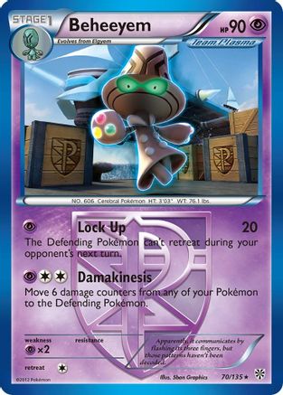 Beheeyem (70/135) [Black & White: Plasma Storm] Reverse Holofoil