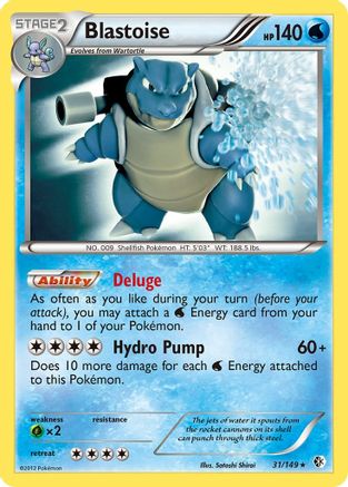 Blastoise (31/149) [Black & White: Boundaries Crossed] Reverse Holofoil