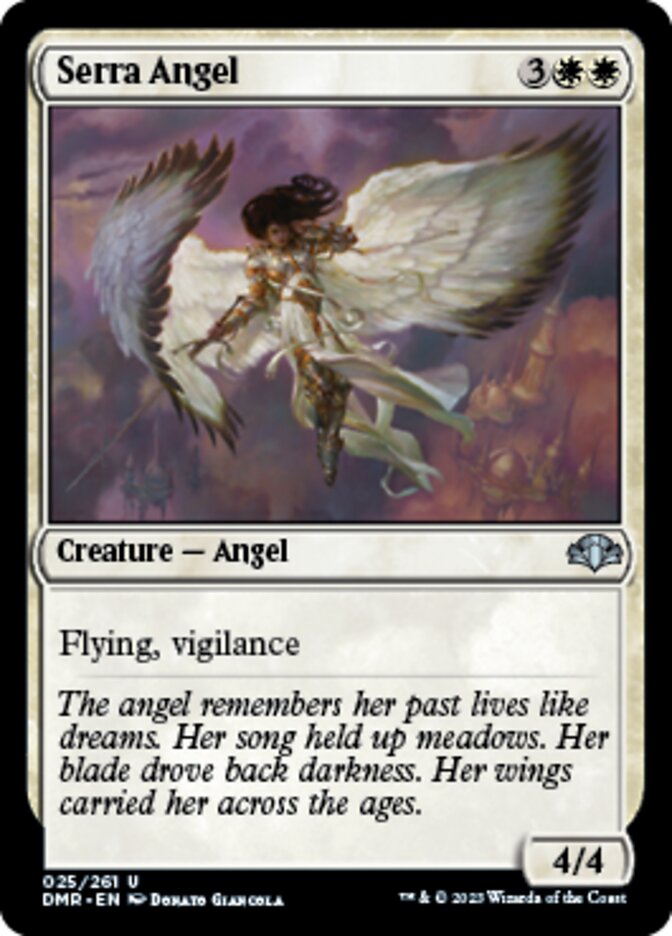 Serra Angel [Dominaria Remastered] Foil