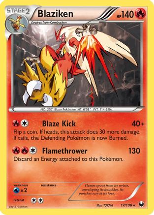 Blaziken (17/108) [Black & White: Dark Explorers] Reverse Holofoil