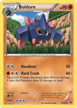 Boldore (52/98) [Black & White: Emerging Powers] Reverse Holofoil