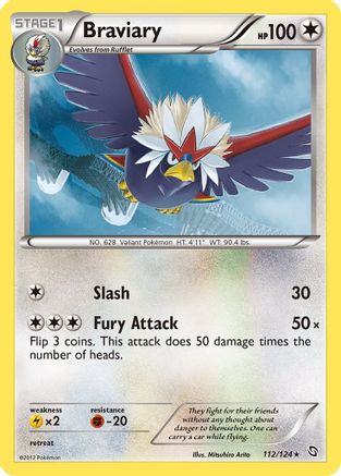 Braviary (112/124) [Black & White: Dragons Exalted] Reverse Holofoil