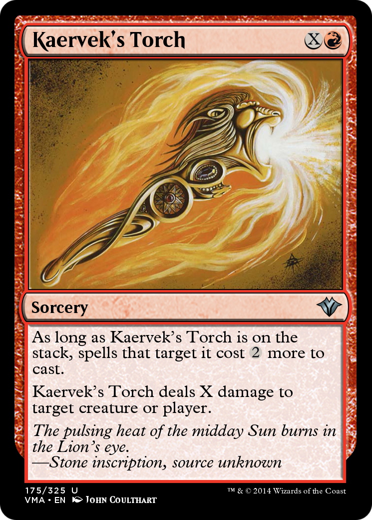 Kaervek's Torch  [Vintage Masters] Foil