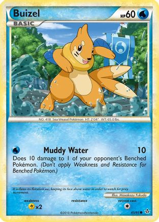 Buizel (45/95) [HeartGold & SoulSilver: Unleashed] Reverse Holofoil