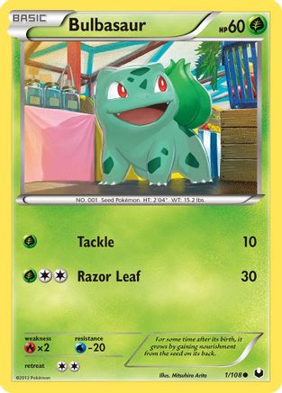 Bulbasaur (1/108) [Black & White: Dark Explorers] Reverse Holofoil