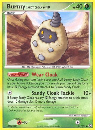 Burmy Sandy Cloak (79/132) [Diamond & Pearl: Secret Wonders] Reverse Holofoil