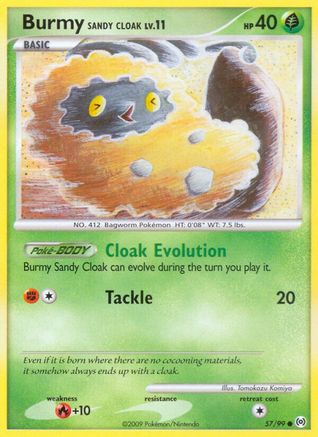 Burmy Sandy Cloak (57/99) [Platinum: Arceus] Reverse Holofoil
