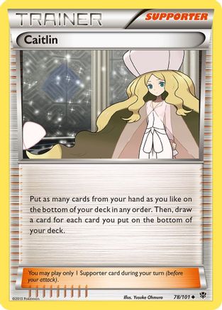 Caitlin (78/101) [Black & White: Plasma Blast] Reverse Holofoil