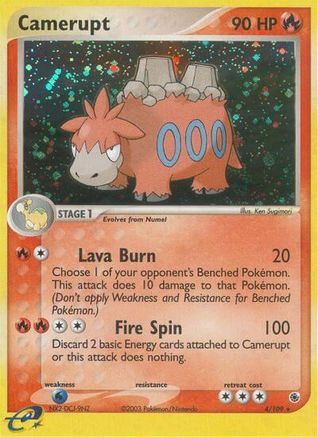 Camerupt (4/109) [EX: Ruby & Sapphire] Reverse Holofoil