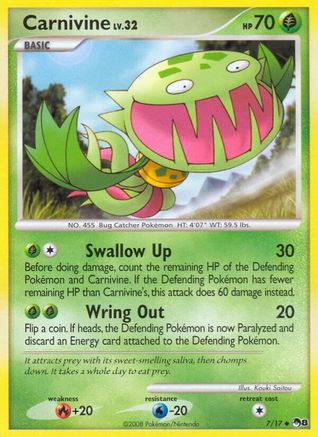 Carnivine (7/17) [POP Series 8] Reverse Holofoil