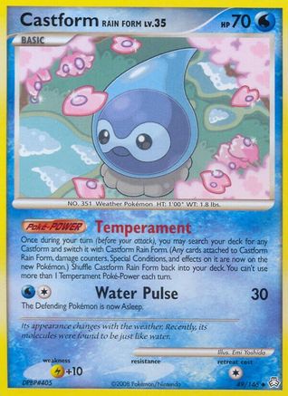 Castform Rain Form (49/146) [Diamond & Pearl: Legends Awakened] Reverse Holofoil
