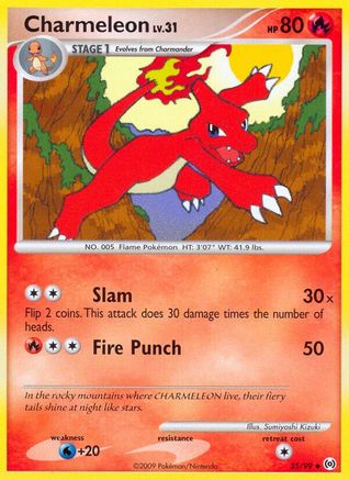 Charmeleon (35/99) [Platinum: Arceus] Reverse Holofoil