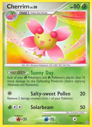 Cherrim (14/100) [Diamond & Pearl: Stormfront] Reverse Holofoil