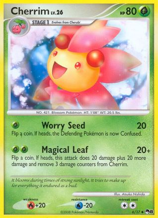 Cherrim (6/17) [POP Series 8] Reverse Holofoil