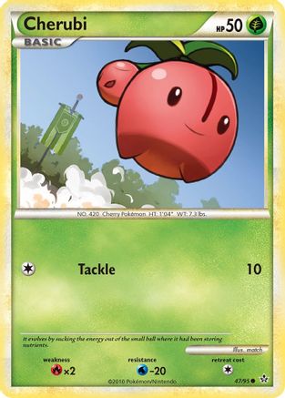 Cherubi (47/95) [HeartGold & SoulSilver: Unleashed] Reverse Holofoil