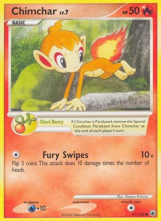 Chimchar (57/100) [Diamond & Pearl: Majestic Dawn] Reverse Holofoil