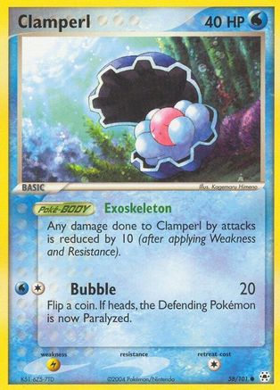 Clamperl (58/101) [EX: Hidden Legends] Reverse Holofoil