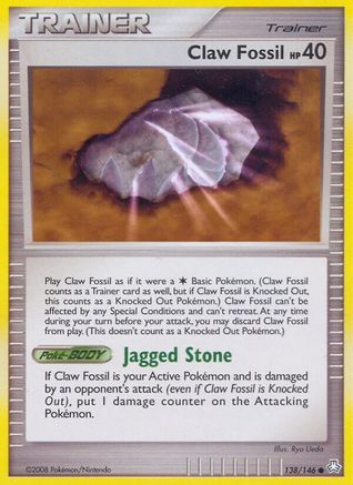 Claw Fossil (138/146) [Diamond & Pearl: Legends Awakened] Reverse Holofoil