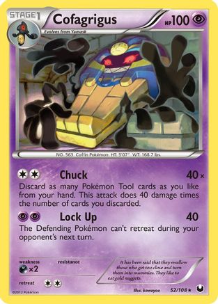 Cofagrigus (52/108) [Black & White: Dark Explorers] Reverse Holofoil