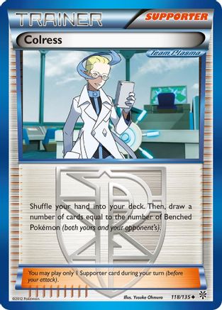 Colress (118/135) [Black & White: Plasma Storm] Reverse Holofoil