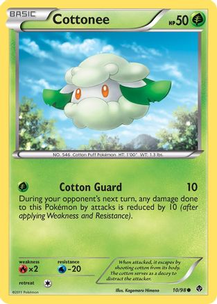Cottonee (10/98) [Black & White: Emerging Powers] Reverse Holofoil