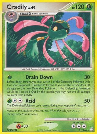 Cradily (21/146) [Diamond & Pearl: Legends Awakened] Reverse Holofoil