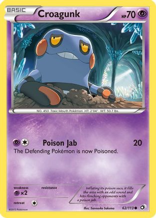 Croagunk (62/113) [Black & White: Legendary Treasures] Reverse Holofoil