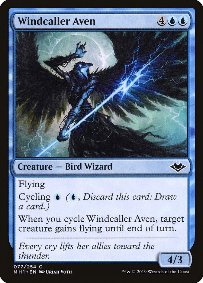 Windcaller Aven [Modern Horizons] Foil
