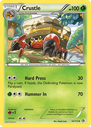 Crustle (14/113) [Black & White: Legendary Treasures] Reverse Holofoil